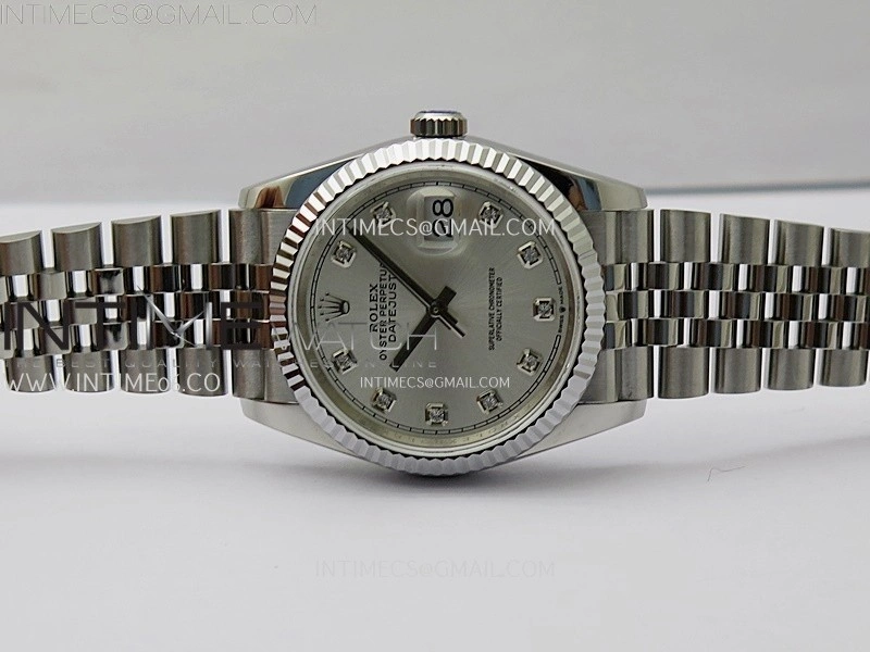 DateJust 126234 904L SS JDF 1:1 Best Edition Silver Dial Diamond Markers on Jubilee 904L SS Bracelet