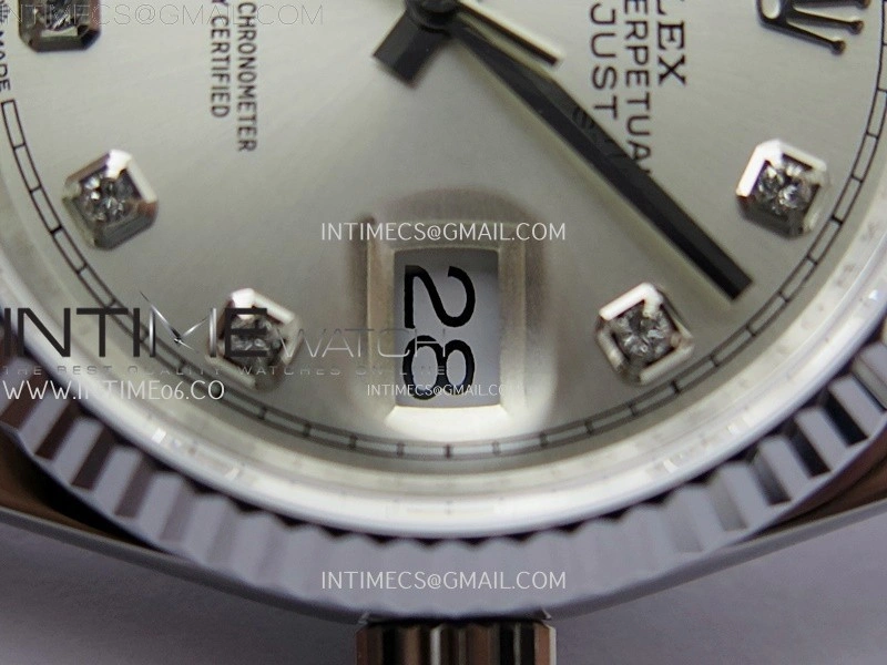 DateJust 126234 904L SS JDF 1:1 Best Edition Silver Dial Diamond Markers on Jubilee 904L SS Bracelet