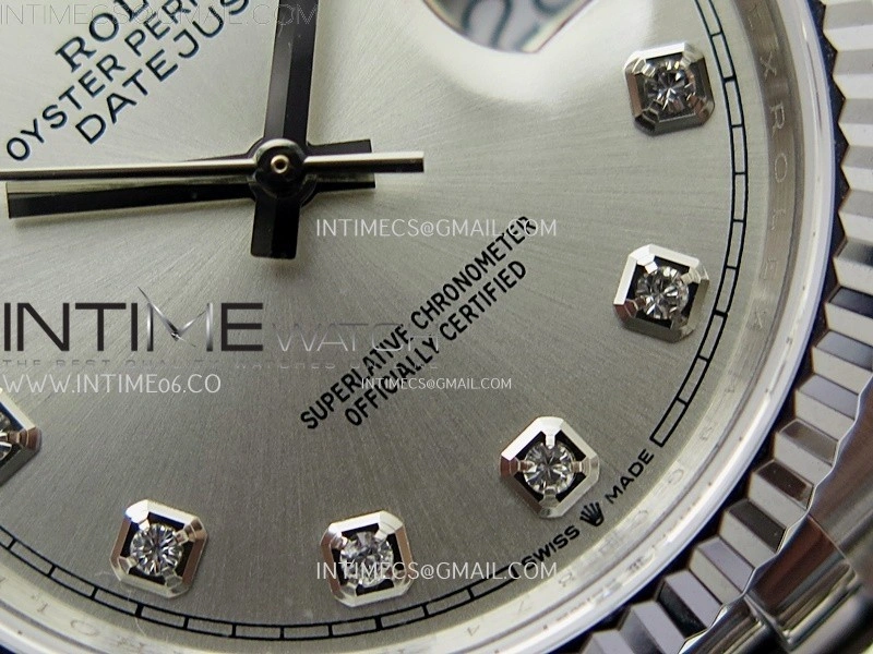 DateJust 126234 904L SS JDF 1:1 Best Edition Silver Dial Diamond Markers on Jubilee 904L SS Bracelet