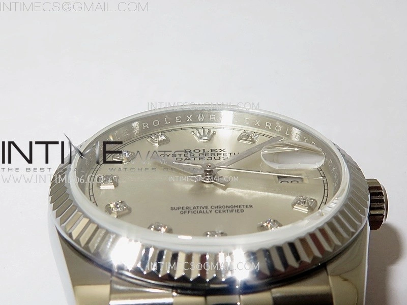 DateJust 126234 904L SS JDF 1:1 Best Edition Silver Dial Diamond Markers on Jubilee 904L SS Bracelet