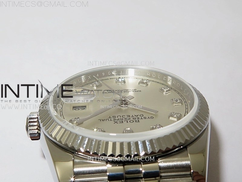 DateJust 126234 904L SS JDF 1:1 Best Edition Silver Dial Diamond Markers on Jubilee 904L SS Bracelet