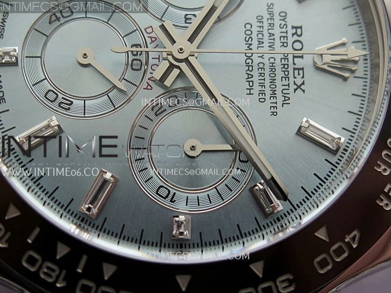 Daytona 116506 904L SS VF 1:1 Best Edition Ice Blue Dial Crystal Markers On 904L SS Bracelet DD4130