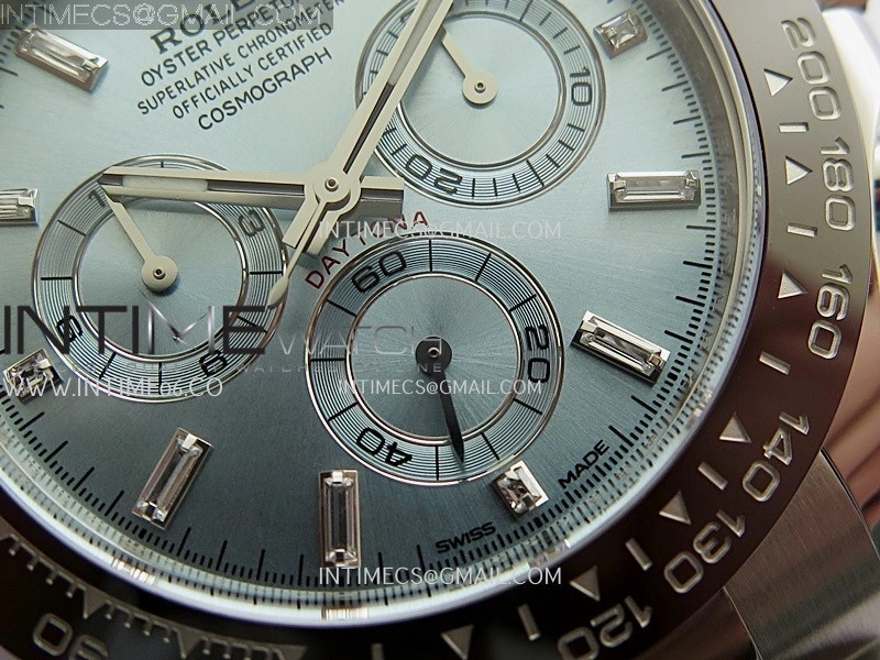 Daytona 116506 904L SS VF 1:1 Best Edition Ice Blue Dial Crystal Markers On 904L SS Bracelet DD4130
