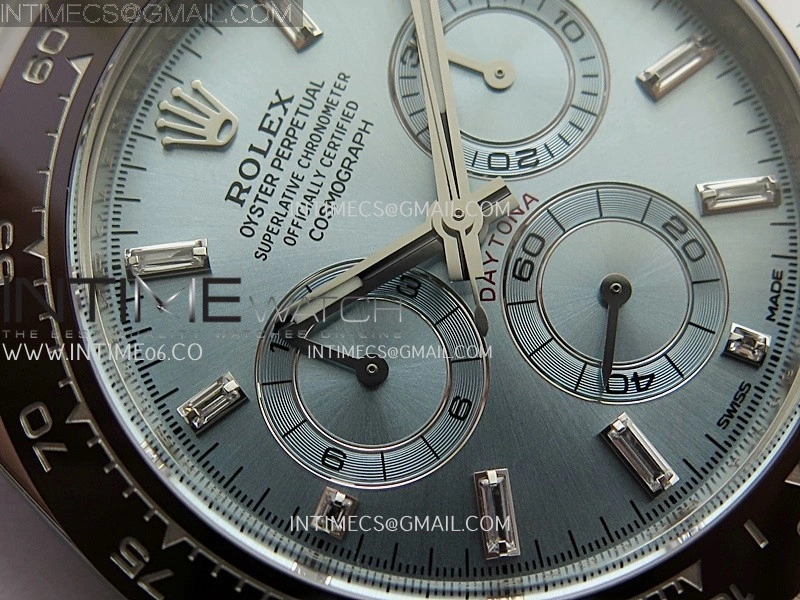 Daytona 116506 904L SS VF 1:1 Best Edition Ice Blue Dial Crystal Markers On 904L SS Bracelet DD4130