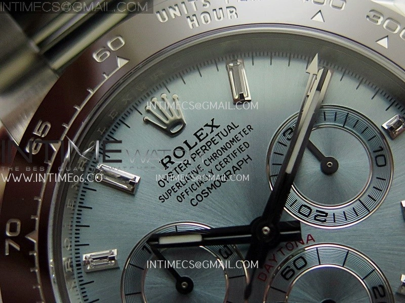 Daytona 116506 904L SS VF 1:1 Best Edition Ice Blue Dial Crystal Markers On 904L SS Bracelet DD4130
