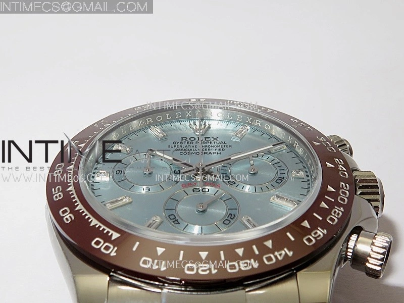 Daytona 116506 904L SS VF 1:1 Best Edition Ice Blue Dial Crystal Markers On 904L SS Bracelet DD4130