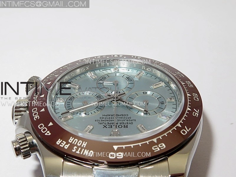 Daytona 116506 904L SS VF 1:1 Best Edition Ice Blue Dial Crystal Markers On 904L SS Bracelet DD4130