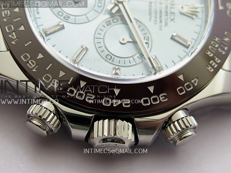 Daytona 116506 904L SS VF 1:1 Best Edition Ice Blue Dial Crystal Markers On 904L SS Bracelet DD4130