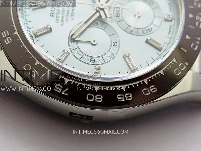 Daytona 116506 904L SS VF 1:1 Best Edition Ice Blue Dial Crystal Markers On 904L SS Bracelet DD4130