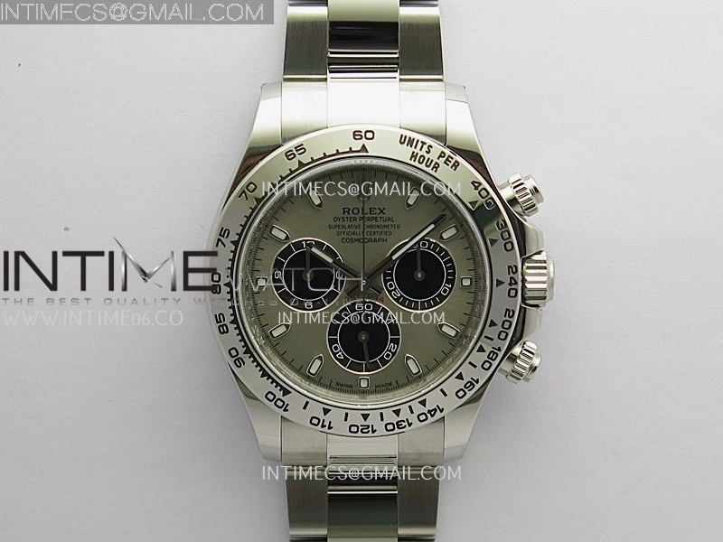 Daytona 116509 904L SS VF 1:1 Best Edition Silver Gray Dial Stick Marker On 904L SS Bracelet DD4130