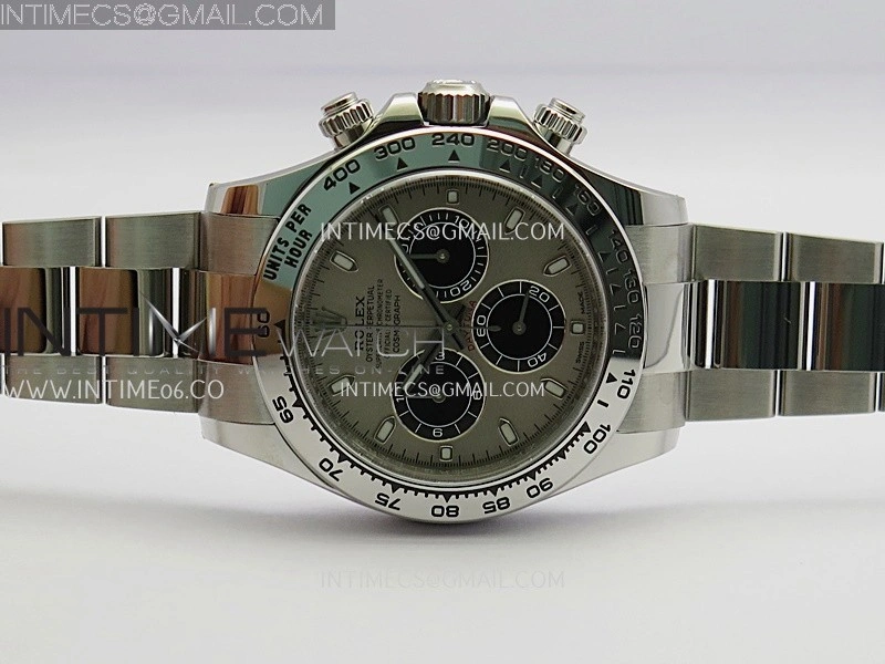 Daytona 116509 904L SS VF 1:1 Best Edition Silver Gray Dial Stick Marker On 904L SS Bracelet DD4130
