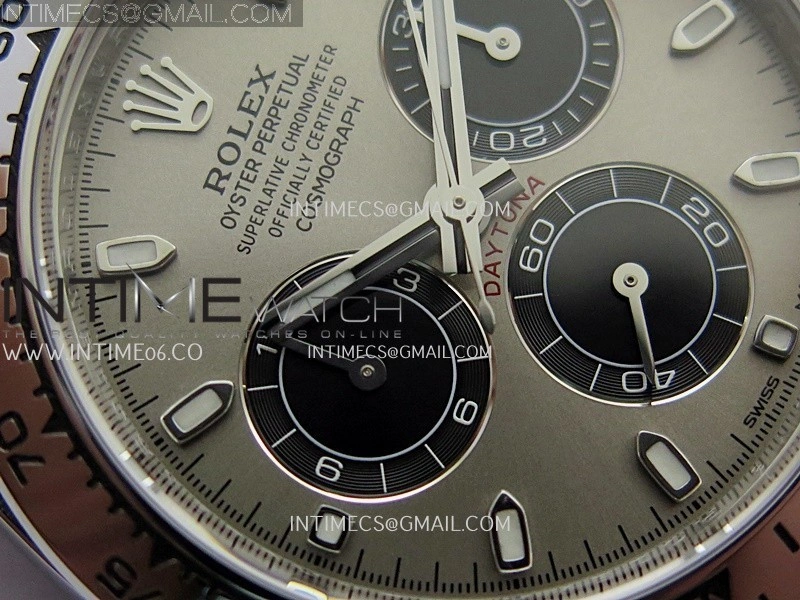 Daytona 116509 904L SS VF 1:1 Best Edition Silver Gray Dial Stick Marker On 904L SS Bracelet DD4130