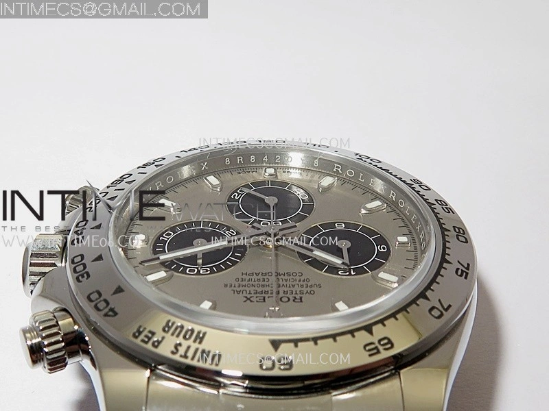 Daytona 116509 904L SS VF 1:1 Best Edition Silver Gray Dial Stick Marker On 904L SS Bracelet DD4130