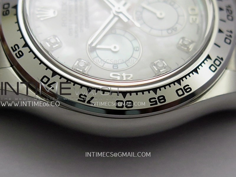 Daytona 116509 904L SS VF 1:1 Best Edition White MOP Dial Diamond Marker On 904L SS Bracelet DD4130