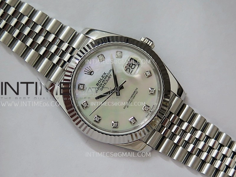 DateJust 41 126334 904L SS VF 1:1 Best Edition White MOP Dial Diamond Marker On Jubilee Bracelet DD3235