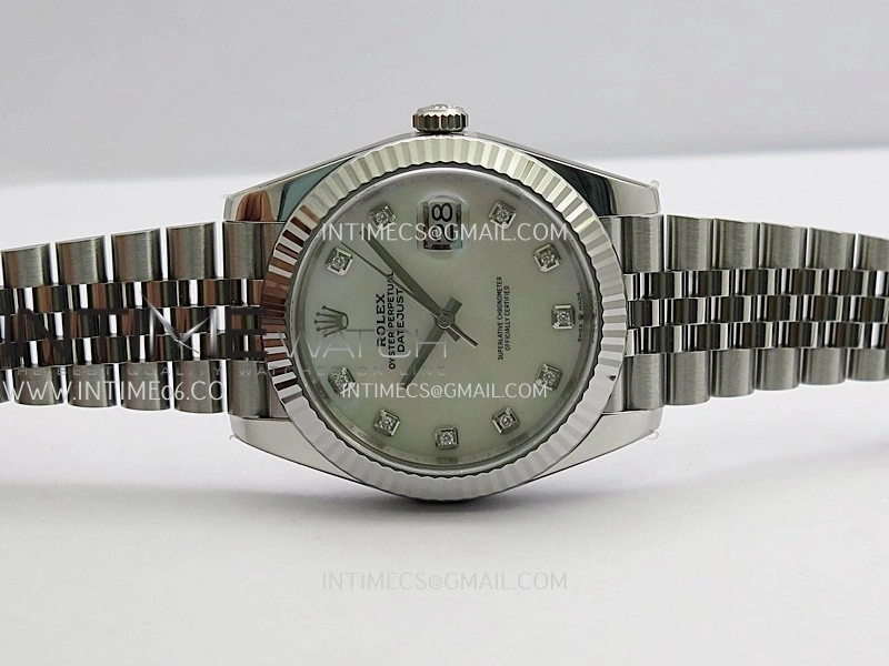 DateJust 41 126334 904L SS VF 1:1 Best Edition White MOP Dial Diamond Marker On Jubilee Bracelet DD3235