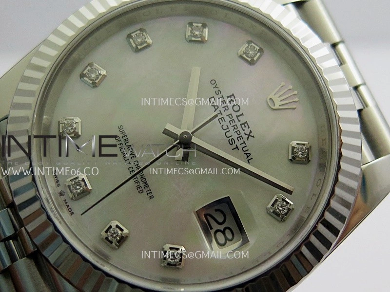 DateJust 41 126334 904L SS VF 1:1 Best Edition White MOP Dial Diamond Marker On Jubilee Bracelet DD3235