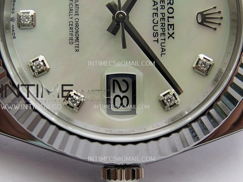 DateJust 41 126334 904L SS VF 1:1 Best Edition White MOP Dial Diamond Marker On Jubilee Bracelet DD3235