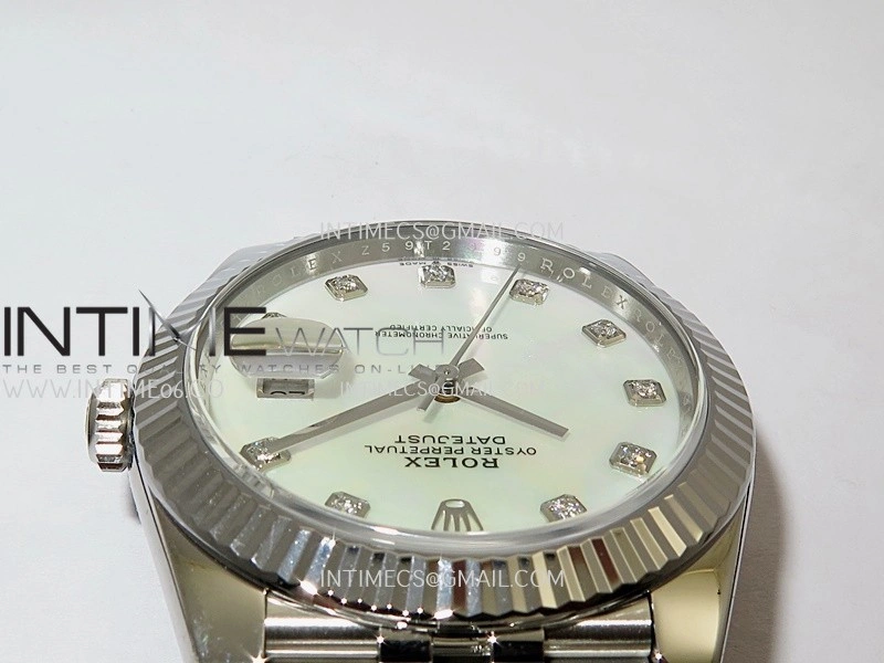 DateJust 41 126334 904L SS VF 1:1 Best Edition White MOP Dial Diamond Marker On Jubilee Bracelet DD3235