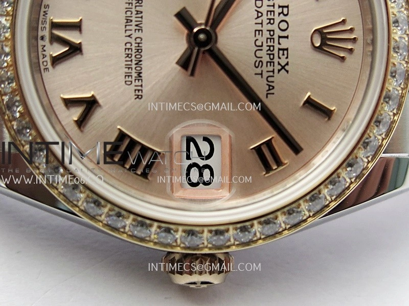 DateJust 31mm 904L SS RG AR+F Best Edition RG Dial Roman Marker On 904L RG SS Jubilee Bracelet A2236
