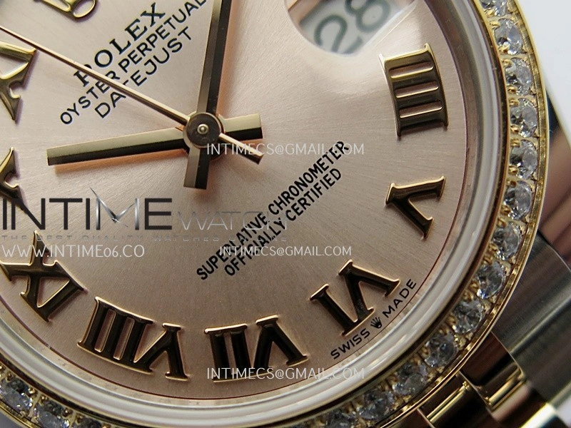 DateJust 31mm 904L SS RG AR+F Best Edition RG Dial Roman Marker On 904L RG SS Jubilee Bracelet A2236