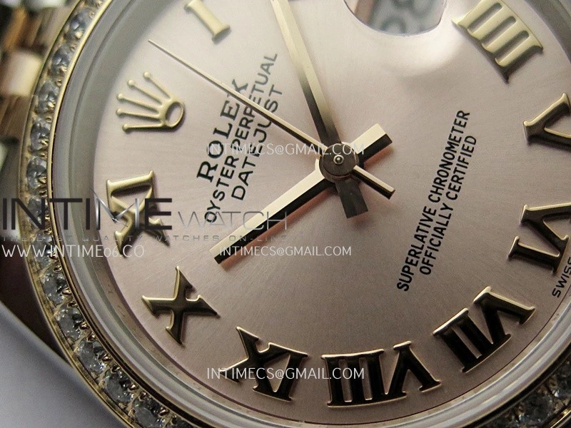 DateJust 31mm 904L SS RG AR+F Best Edition RG Dial Roman Marker On 904L RG SS Jubilee Bracelet A2236
