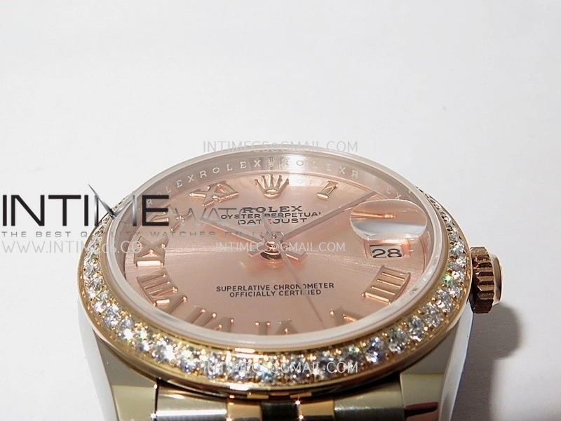 DateJust 31mm 904L SS RG AR+F Best Edition RG Dial Roman Marker On 904L RG SS Jubilee Bracelet A2236