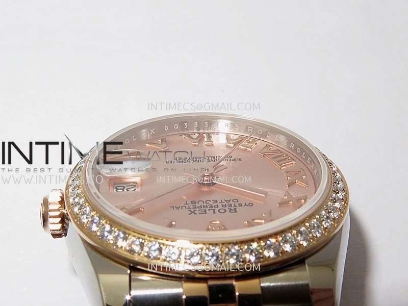 DateJust 31mm 904L SS RG AR+F Best Edition RG Dial Roman Marker On 904L RG SS Jubilee Bracelet A2236