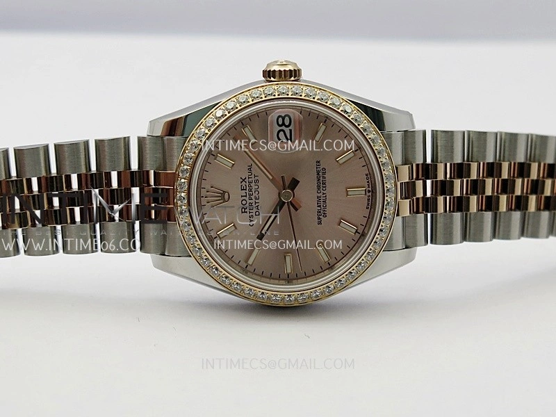 DateJust 31mm 904L SS RG AR+F Best Edition RG Dial Stick Marker On 904L RG SS Jubilee Bracelet A2236