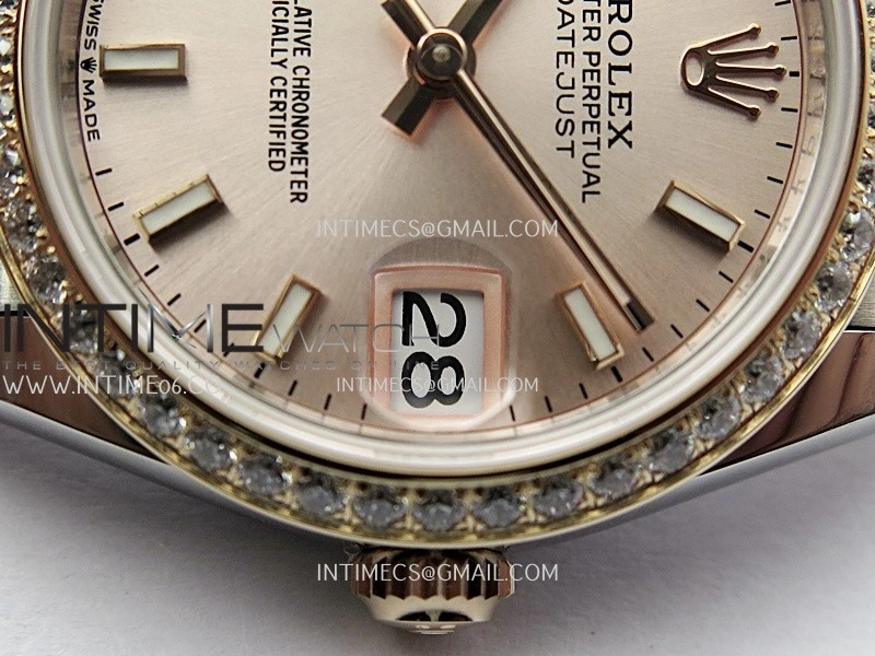 DateJust 31mm 904L SS RG AR+F Best Edition RG Dial Stick Marker On 904L RG SS Jubilee Bracelet A2236