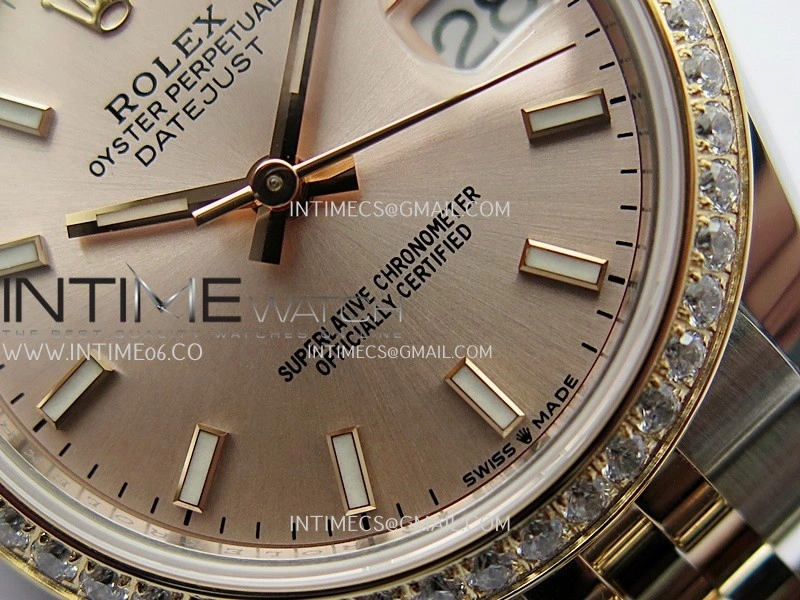 DateJust 31mm 904L SS RG AR+F Best Edition RG Dial Stick Marker On 904L RG SS Jubilee Bracelet A2236