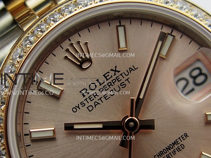 DateJust 31mm 904L SS RG AR+F Best Edition RG Dial Stick Marker On 904L RG SS Jubilee Bracelet A2236