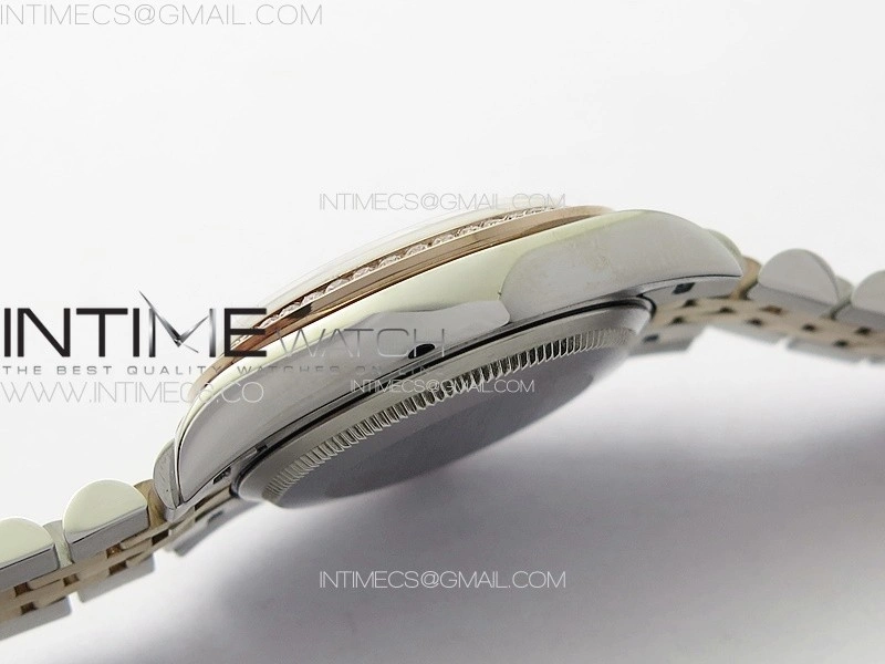 DateJust 31mm 278274 904L SS RG Crystals Bezel GMF Best Edition Silver Flowers Crystals Dial on 904L SS RG