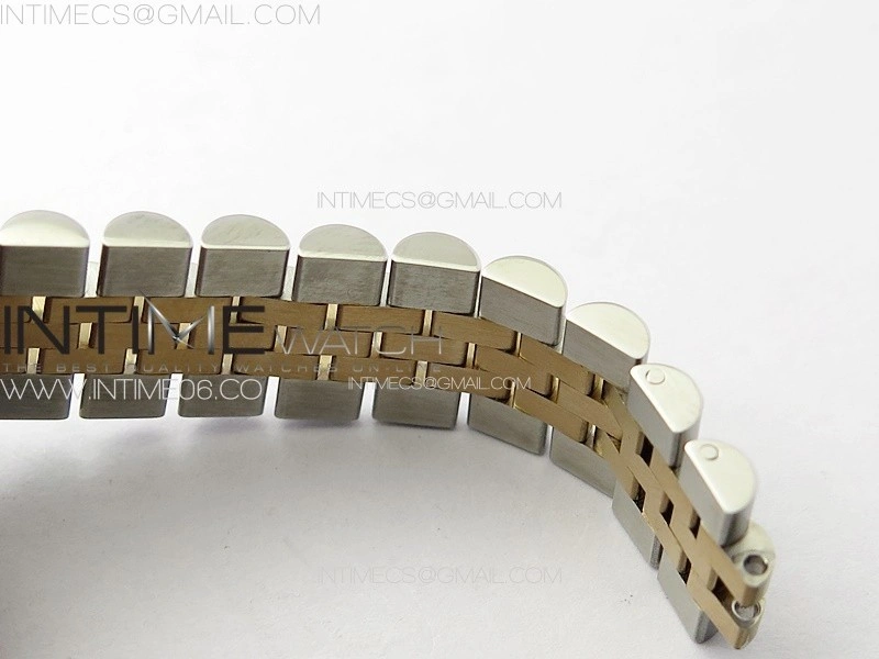 DateJust 31mm 278274 904L SS RG Crystals Bezel GMF Best Edition Silver Flowers Crystals Dial on 904L SS RG