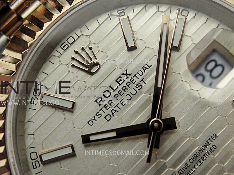 DateJust 126331 904L SS RG JDF 1:1 Best Edition RG Fluted Dial Stick Markers on Jubilee SS RG Bracelet