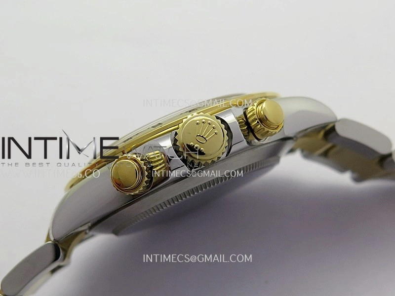 Daytona 116503 904L SS YG VF 1:1 Best Edition Black Dial Diamond Marker On 904L SS YG Bracelet DD4130