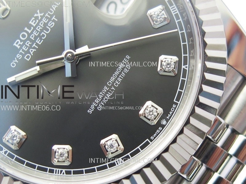 DateJust 41 126334 904L Steel NTF 1:1 Best Edition Gray Dial Crystals Makers on Jubilee Bracelet VR3235