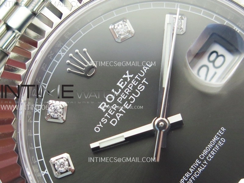 DateJust 41 126334 904L Steel NTF 1:1 Best Edition Gray Dial Crystals Makers on Jubilee Bracelet VR3235