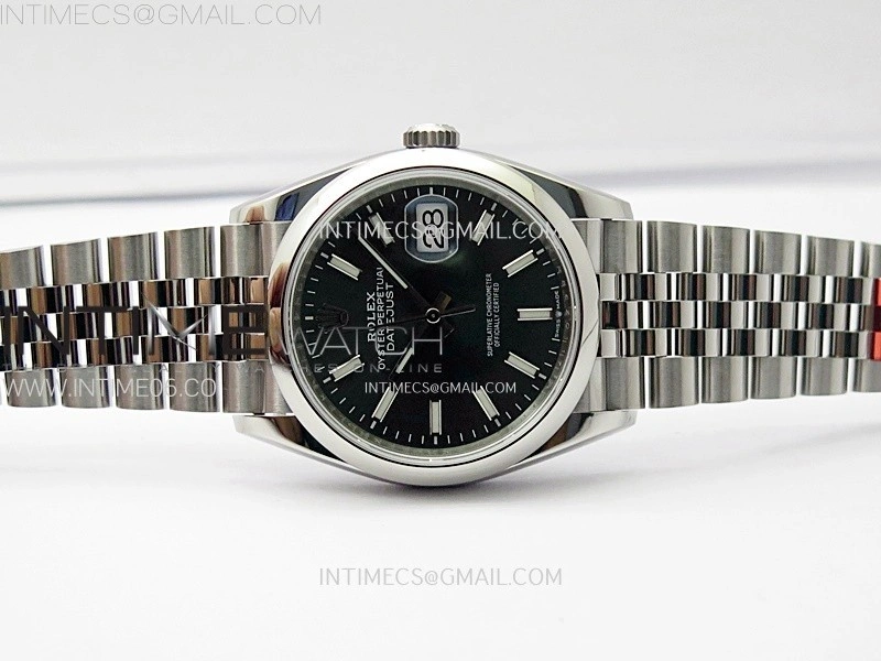 DateJust 36 SS 126200 904L Steel VSF 1:1 Best Edition Green Dial Sticks Markers on Jubilee Bracelet VS3235