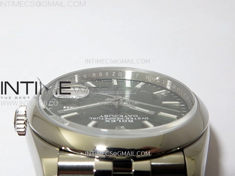 DateJust 36 SS 126200 904L Steel VSF 1:1 Best Edition Green Dial Sticks Markers on Jubilee Bracelet VS3235