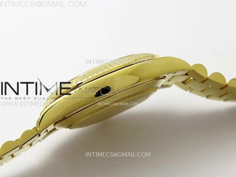 Day Date 228238 40mm 904L YG 1:1 AR+F Best Edition Gold Dial Roman Markers on YG President Bracelet SA3255