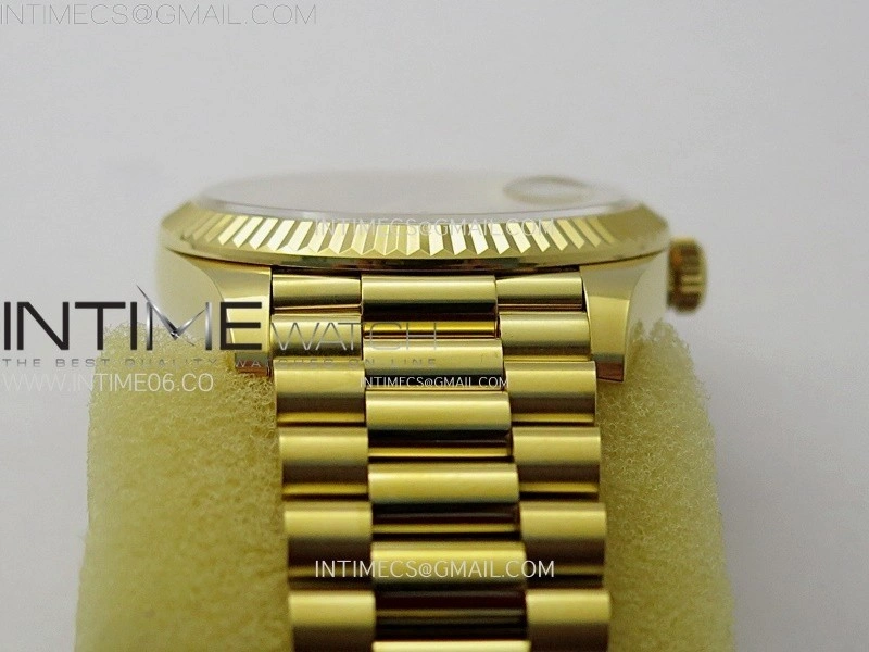 Day Date 228238 40mm 904L YG 1:1 AR+F Best Edition Gold Dial Roman Markers on YG President Bracelet SA3255