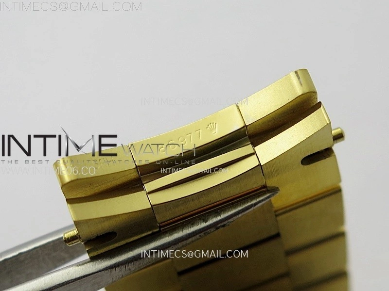 Day Date 228238 40mm 904L YG 1:1 AR+F Best Edition Gold Dial Roman Markers on YG President Bracelet SA3255
