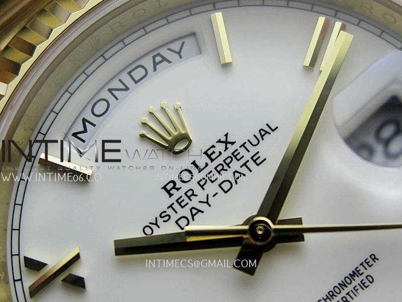 Day Date 228238 40mm 904L YG VSF 1:1 Best Edition White Dial Roman Marker On YG President Bracelet DD3255