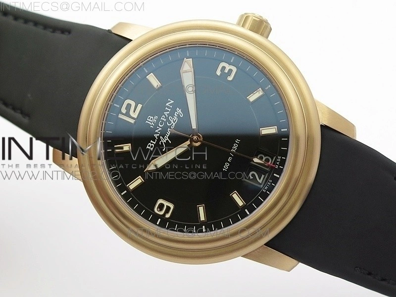LEMAN 2850B RG 1:1 Best Edition Black Dial on Black Rubber Strap Cal.6950