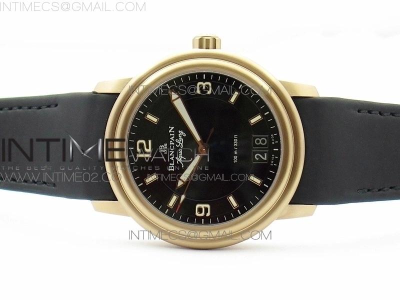 LEMAN 2850B RG 1:1 Best Edition Black Dial on Black Rubber Strap Cal.6950