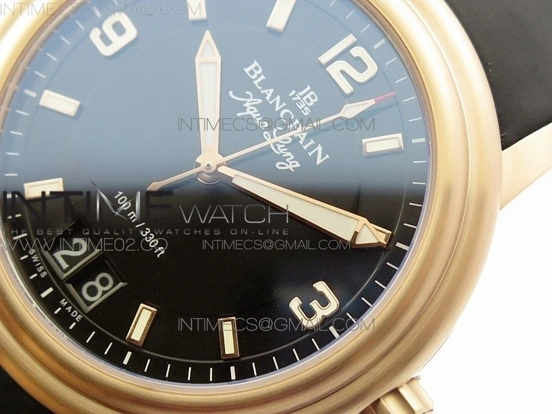 LEMAN 2850B RG 1:1 Best Edition Black Dial on Black Rubber Strap Cal.6950