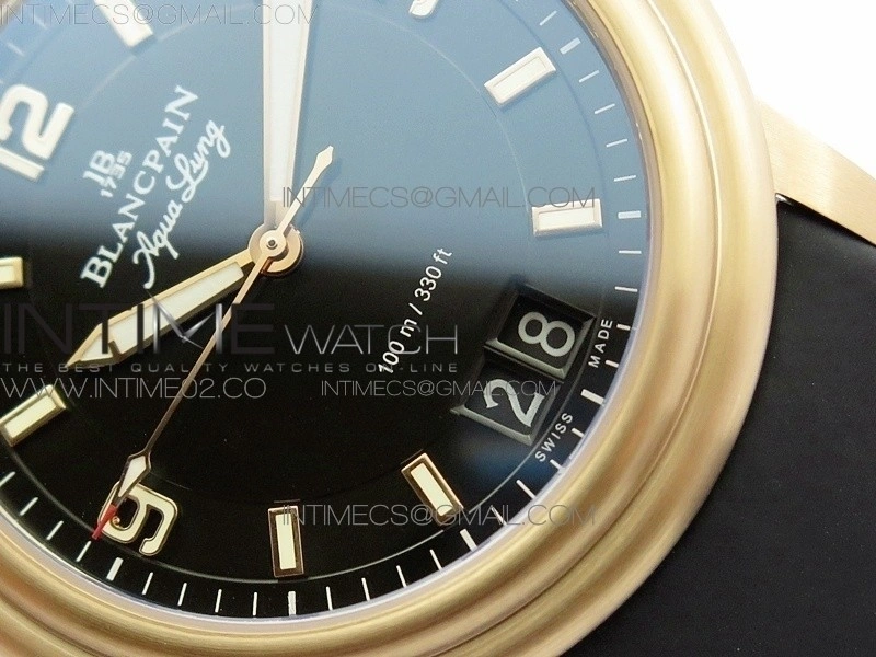 LEMAN 2850B RG 1:1 Best Edition Black Dial on Black Rubber Strap Cal.6950