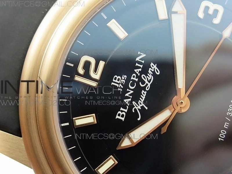 LEMAN 2850B RG 1:1 Best Edition Black Dial on Black Rubber Strap Cal.6950