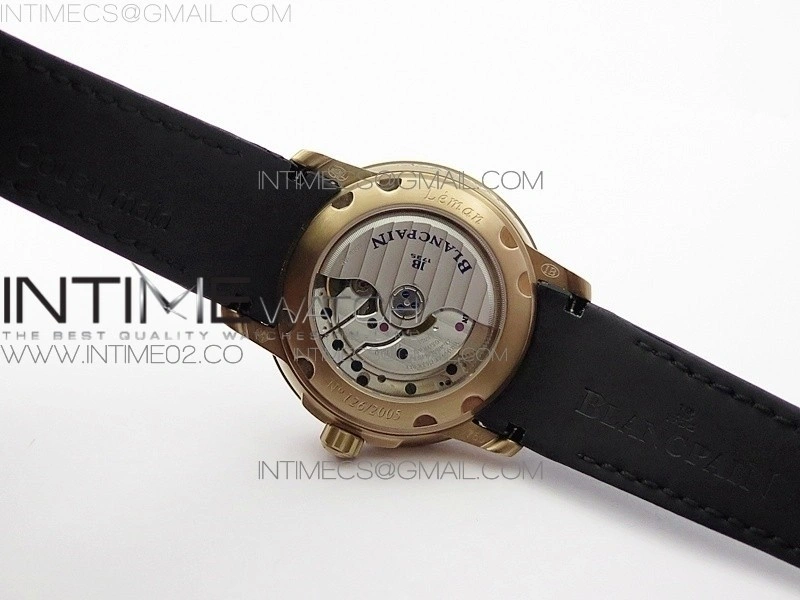LEMAN 2850B RG 1:1 Best Edition Black Dial on Black Rubber Strap Cal.6950